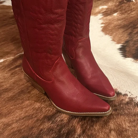 Dingo Red Heeled Cowboy Boots size 10 - Picture 7 of 7